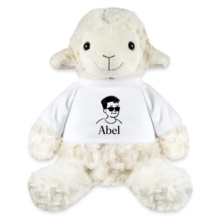 Peluche mouton personnalisée au prénom Abel