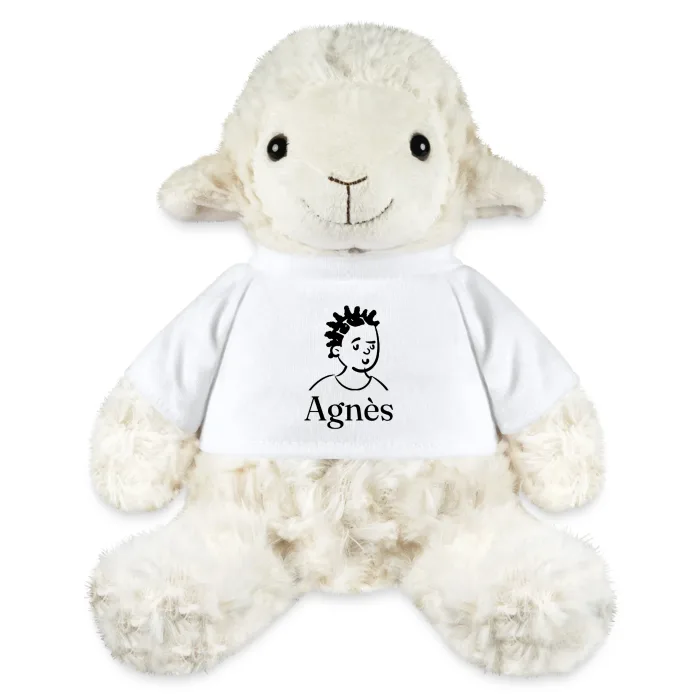 Peluche mouton personnalisée au prénom Agnès
