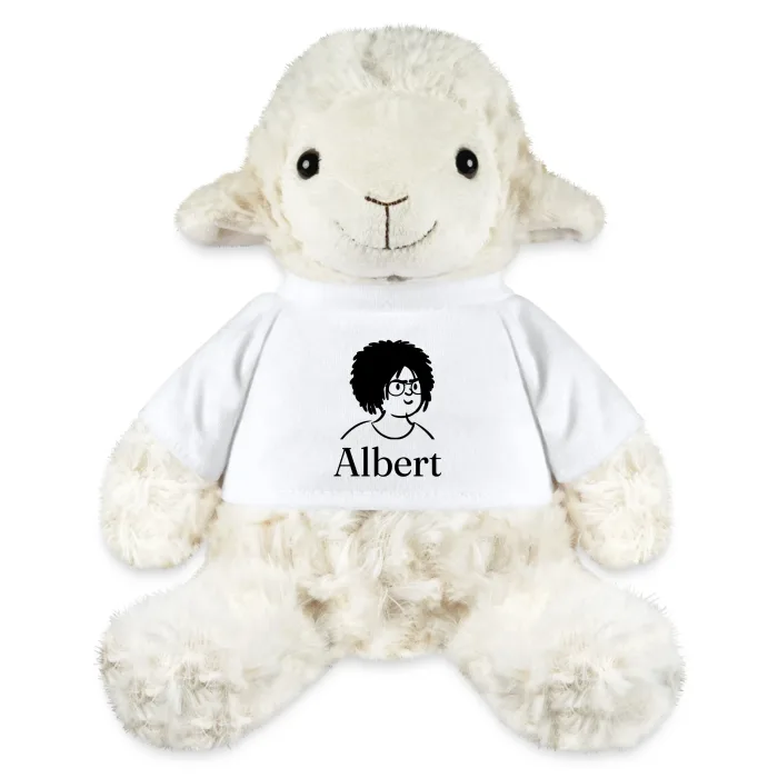 Peluche mouton personnalisée au prénom Albert