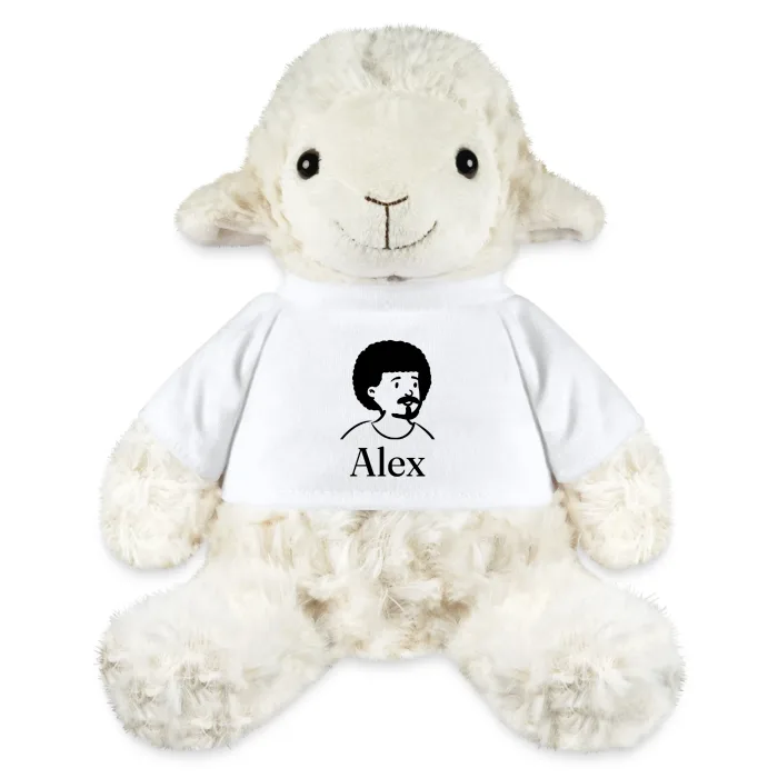 Peluche mouton personnalisée au prénom Alex