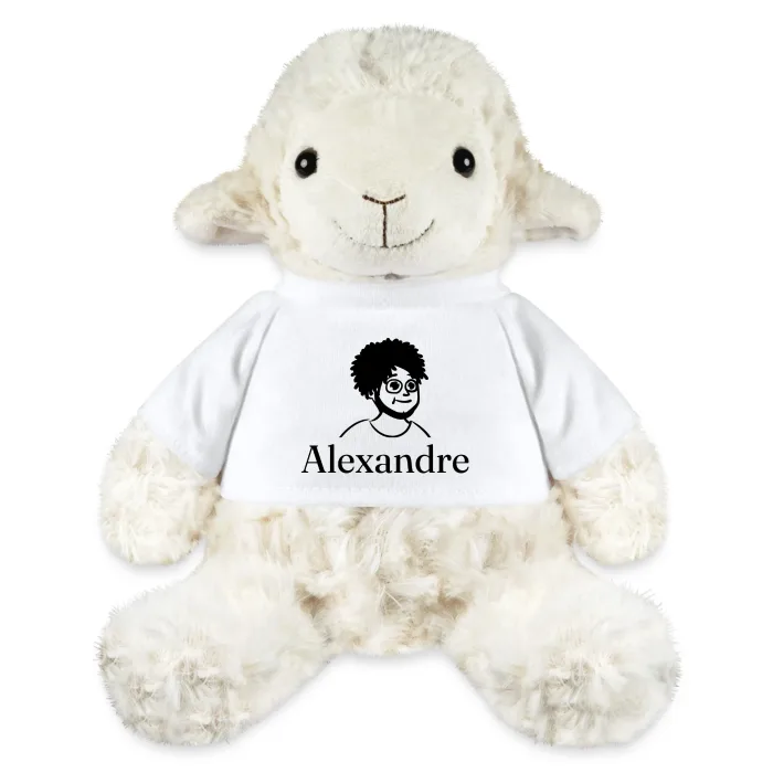 Peluche mouton personnalisée au prénom Alexandre
