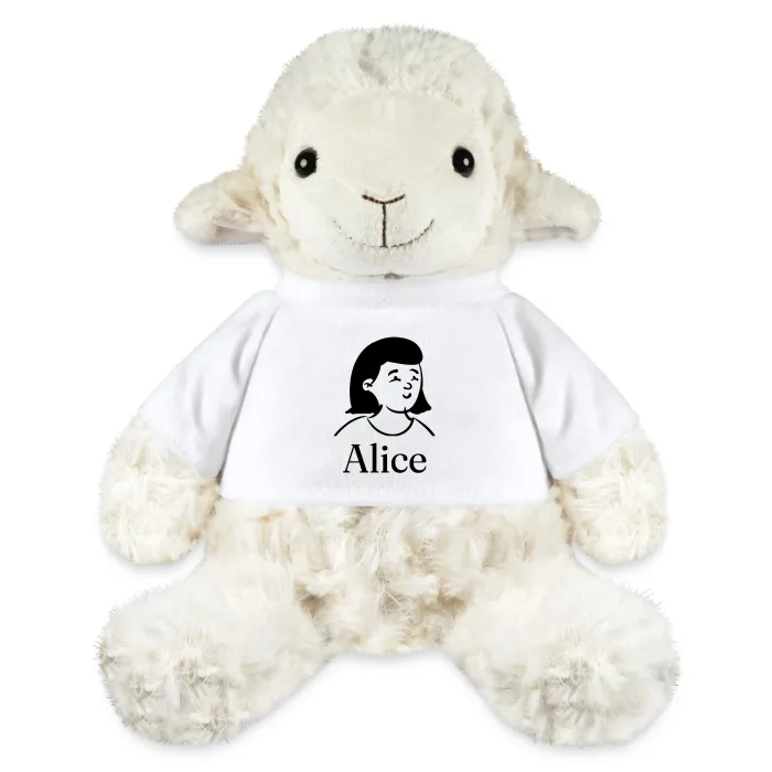 Peluche mouton personnalisée au prénom Alice
