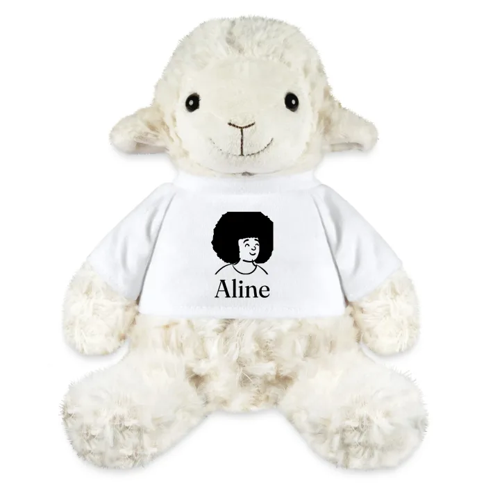 Peluche mouton personnalisée au prénom Aline