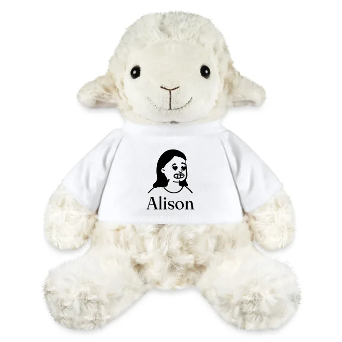 Peluche mouton personnalisée au prénom Alison