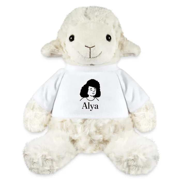 Peluche mouton personnalisée au prénom Alya