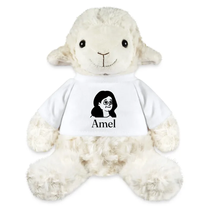 Peluche mouton personnalisée au prénom Amel