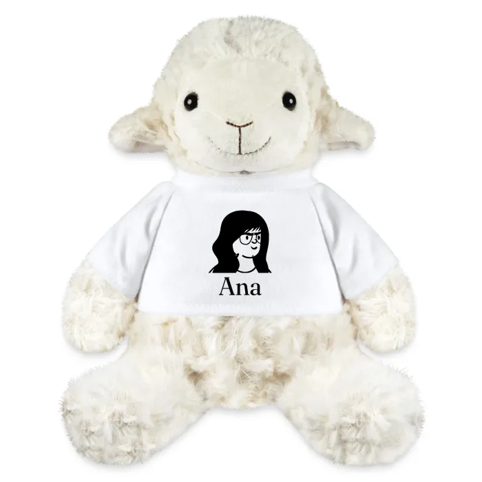 Peluche mouton personnalisée au prénom Ana