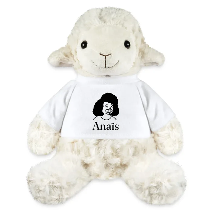 Peluche mouton personnalisée au prénom Anaïs