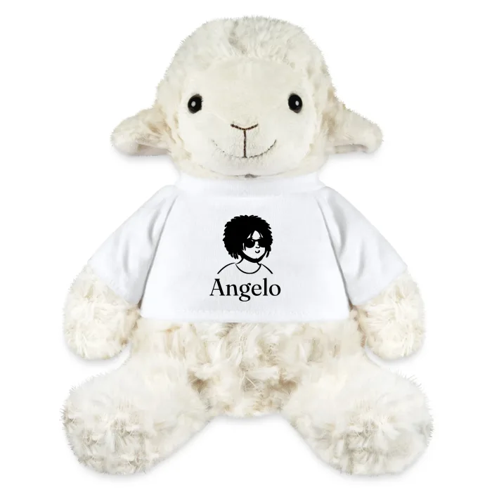 Peluche mouton personnalisée au prénom Angelo