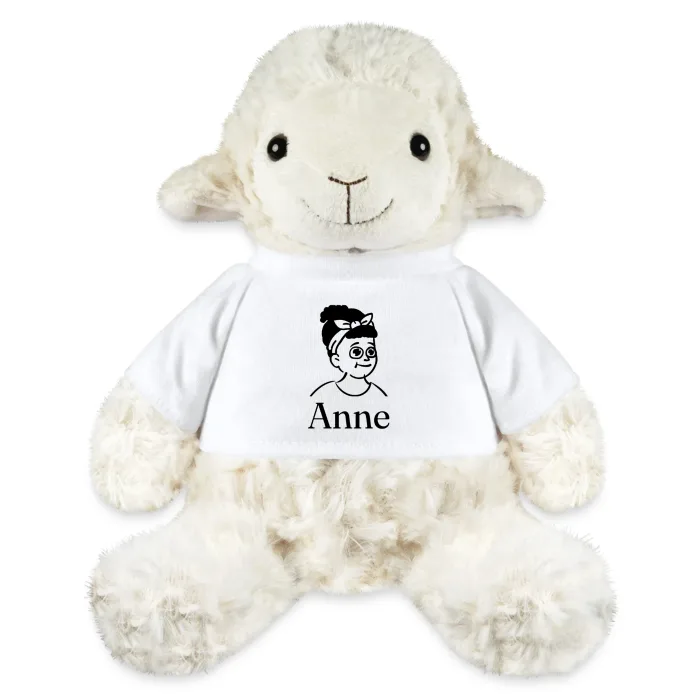 Peluche mouton personnalisée au prénom Anne