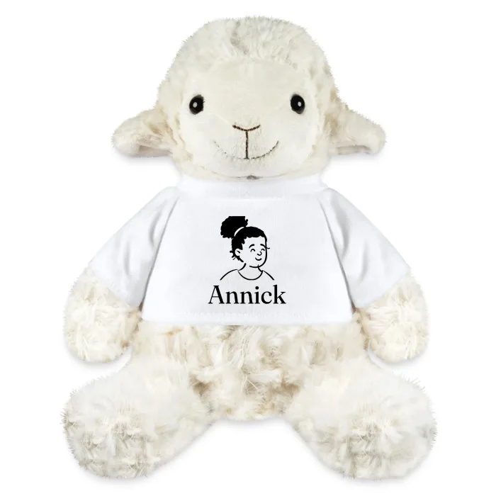 Peluche mouton personnalisée au prénom Annick