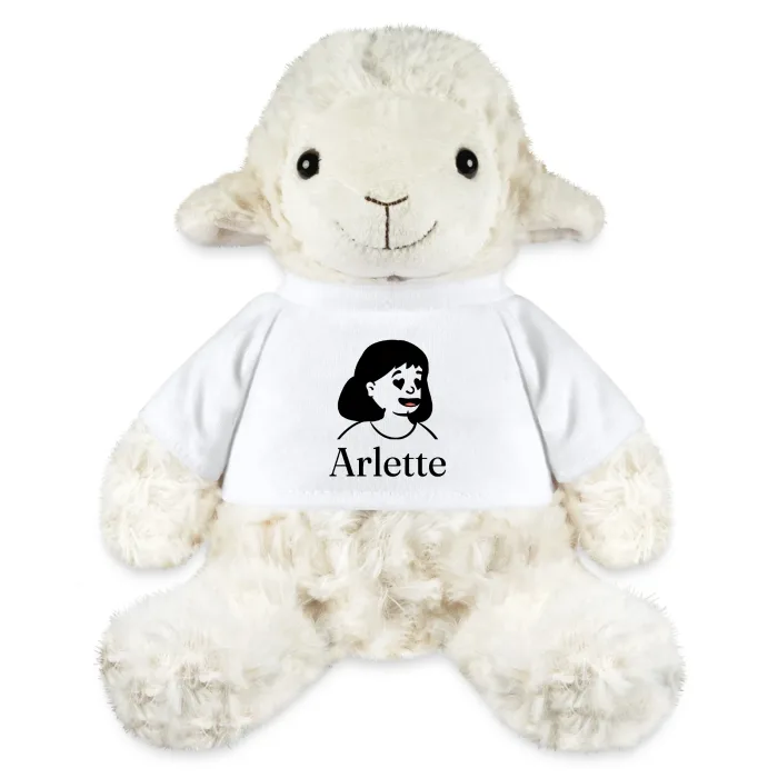 Peluche mouton personnalisée au prénom Arlette