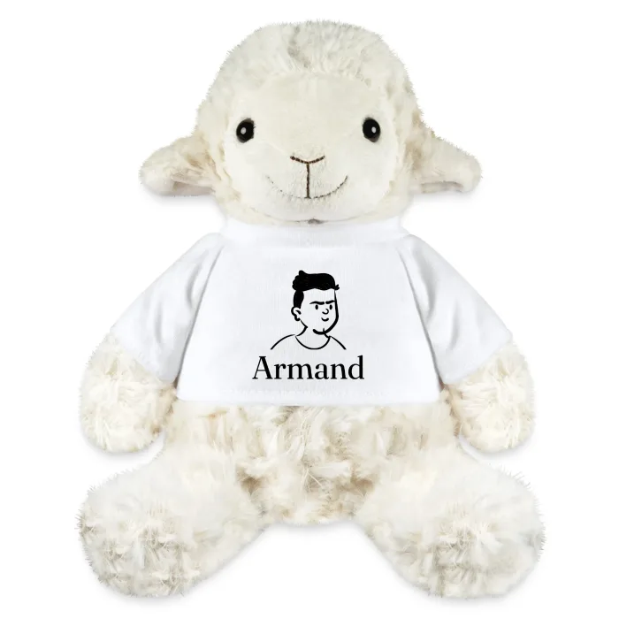 Peluche mouton personnalisée au prénom Armand