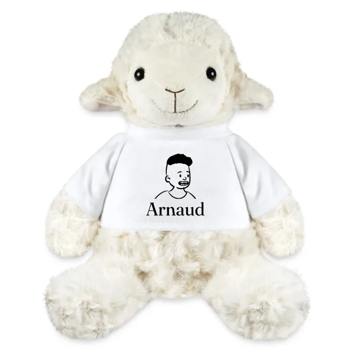Peluche mouton personnalisée au prénom Arnaud