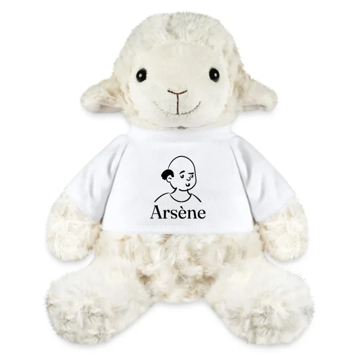 Peluche mouton personnalisée au prénom Arsène