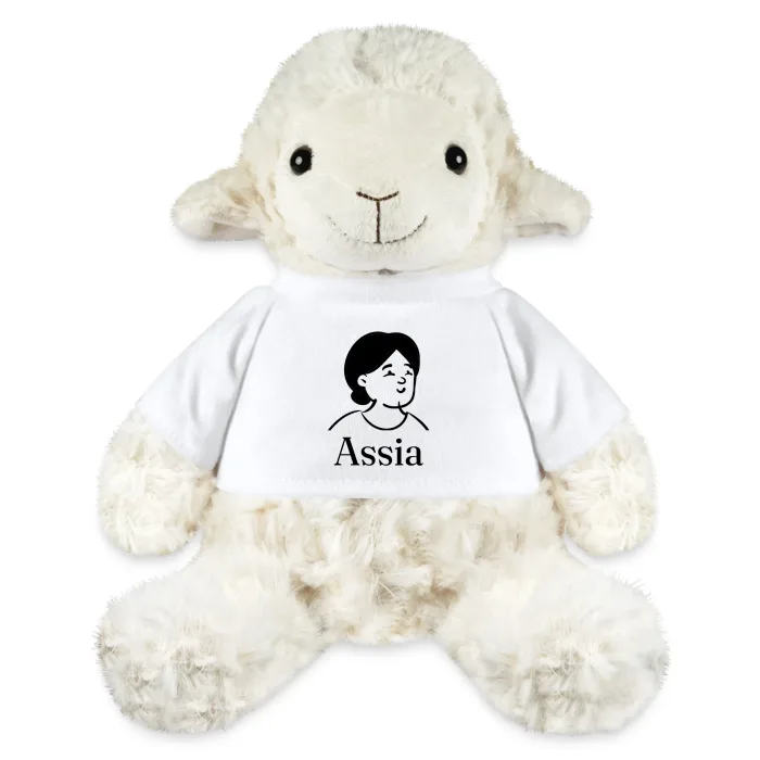 Peluche mouton personnalisée au prénom Assia