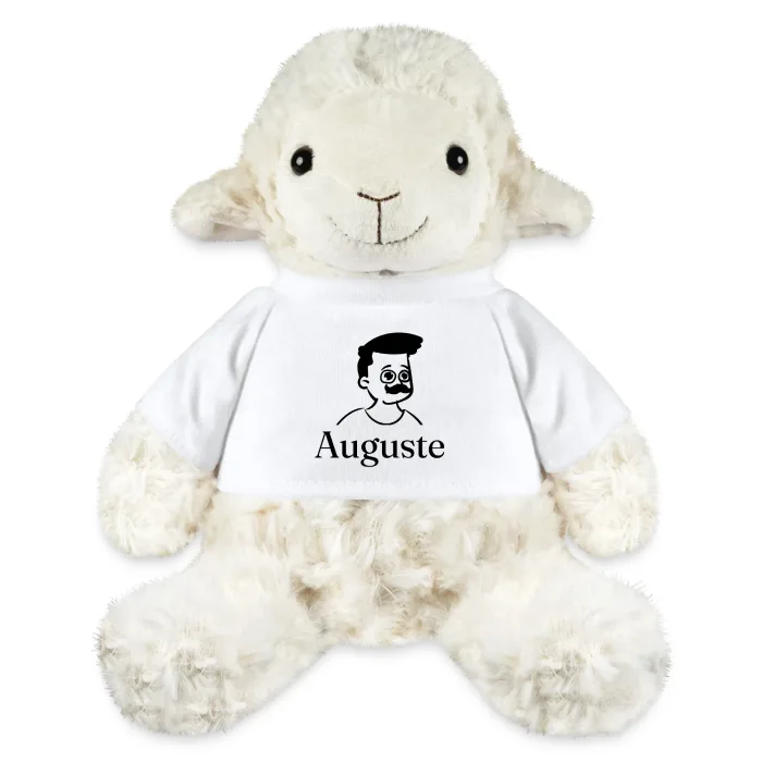Peluche mouton personnalisée au prénom Auguste