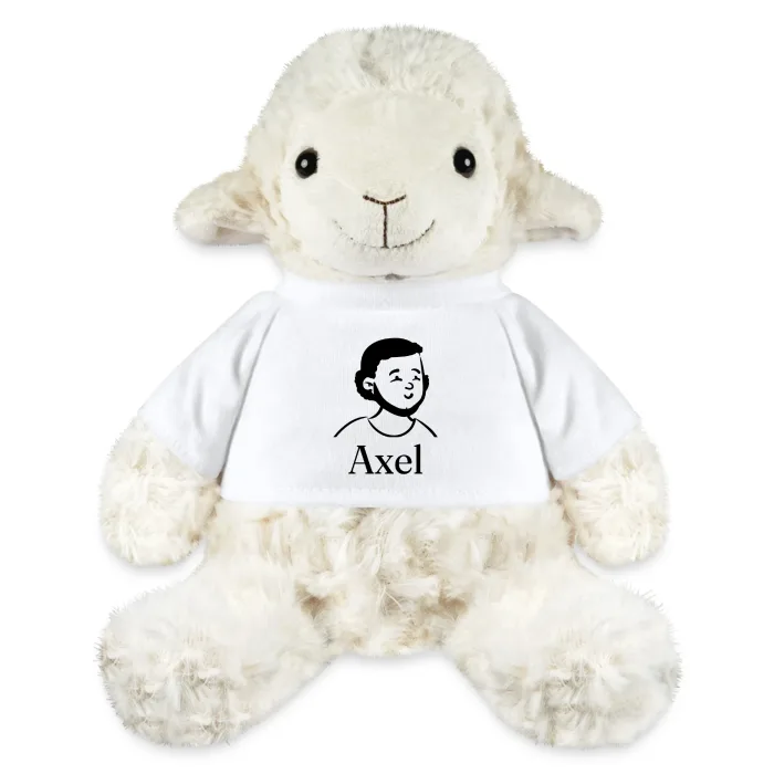 Peluche mouton personnalisée au prénom Axel