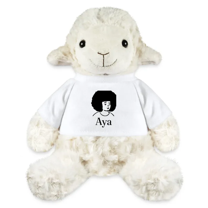 Peluche mouton personnalisée au prénom Aya