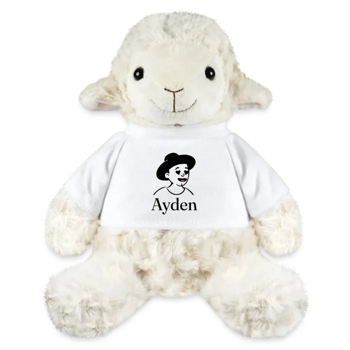 Peluche mouton personnalisée au prénom Ayden