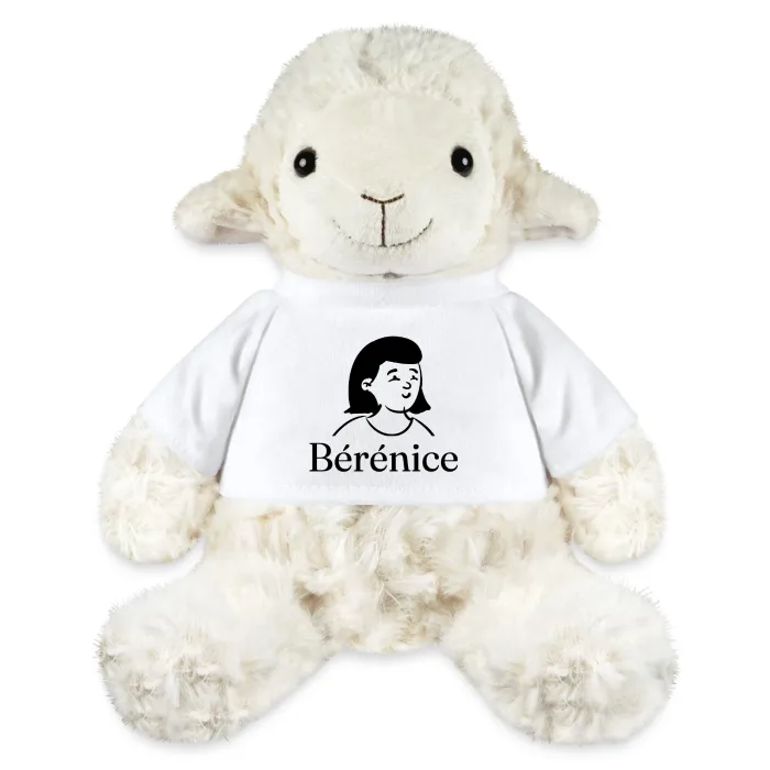 Peluche mouton personnalisée au prénom Bérénice