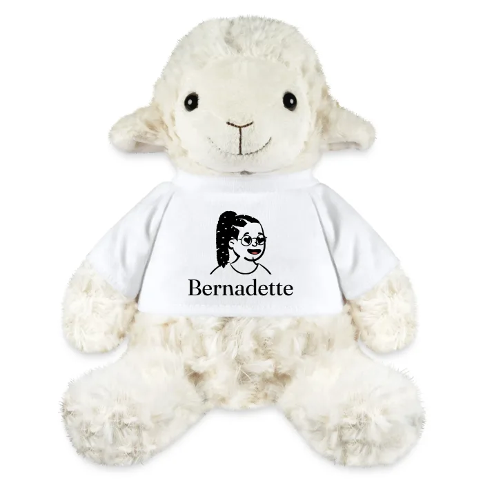 Peluche mouton personnalisée au prénom Bernadette