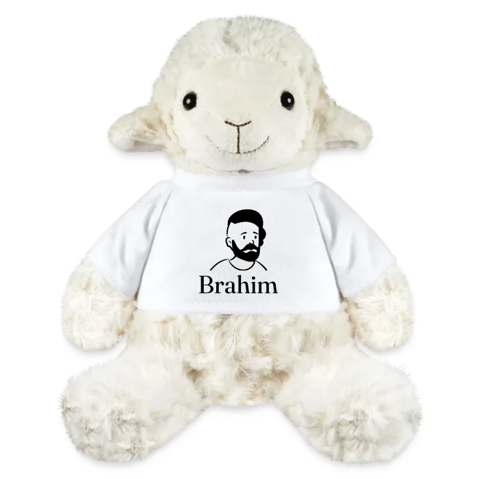 Peluche mouton personnalisée au prénom Brahim