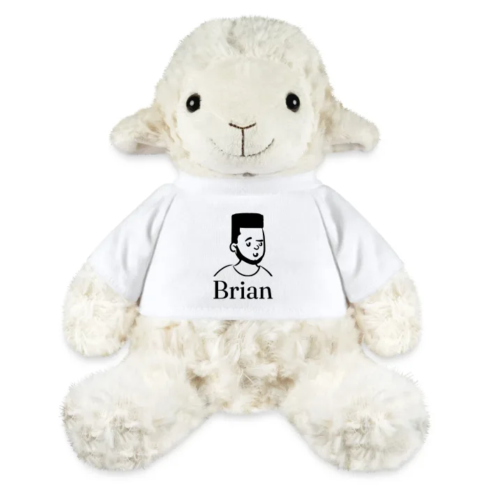Peluche mouton personnalisée au prénom Brian