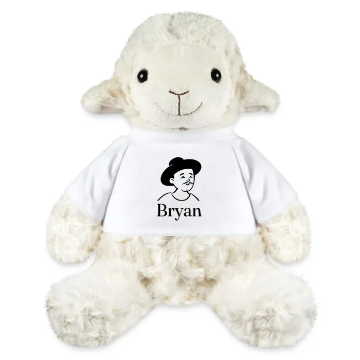 Peluche mouton personnalisée au prénom Bryan