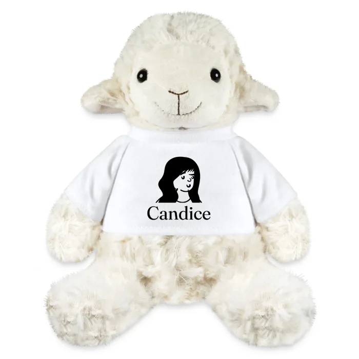 Peluche mouton personnalisée au prénom Candice