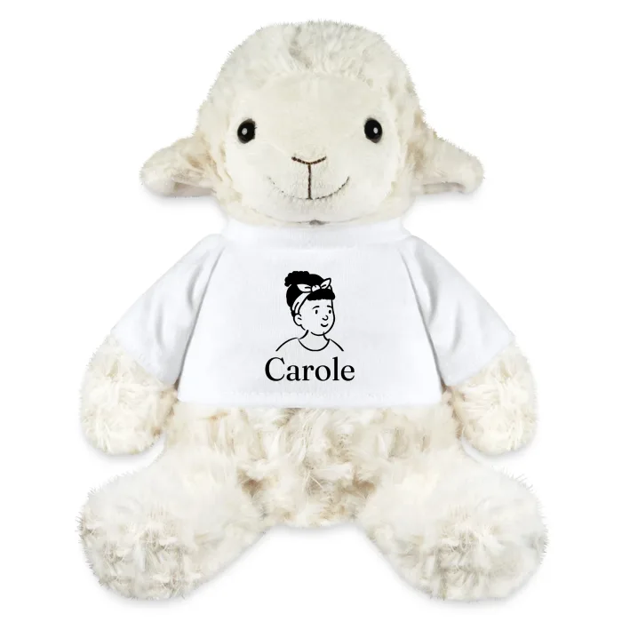 Peluche mouton personnalisée au prénom Carole