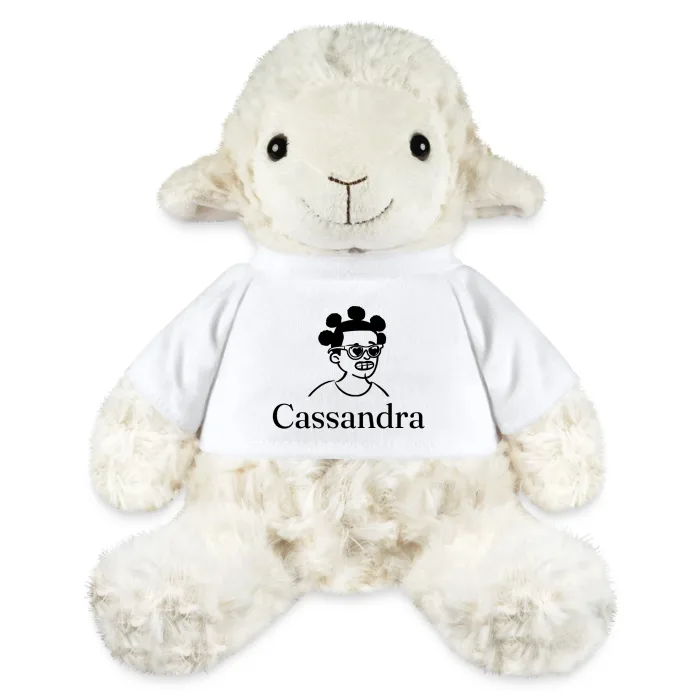 Peluche mouton personnalisée au prénom Cassandra