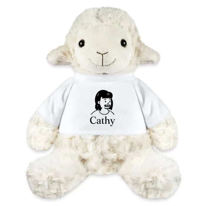 Peluche mouton personnalisée au prénom Cathy