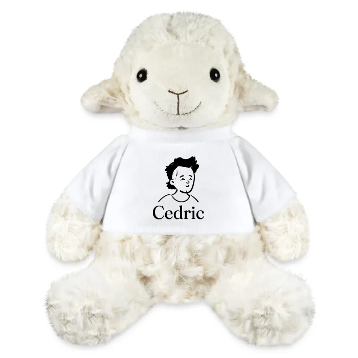 Peluche mouton personnalisée au prénom Cedric
