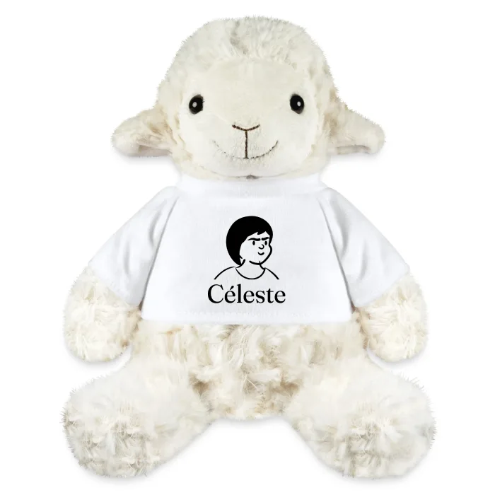 Peluche mouton personnalisée au prénom Céleste