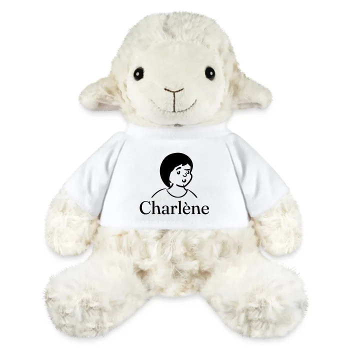 Peluche mouton personnalisée au prénom Charlène