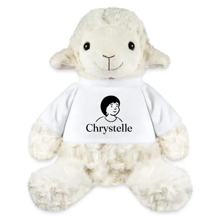 Peluche mouton personnalisée au prénom Chrystelle