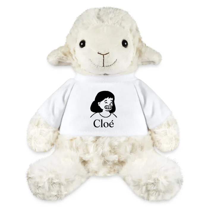 Peluche mouton personnalisée au prénom Cloé