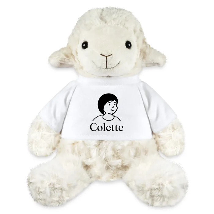 Peluche mouton personnalisée au prénom Colette