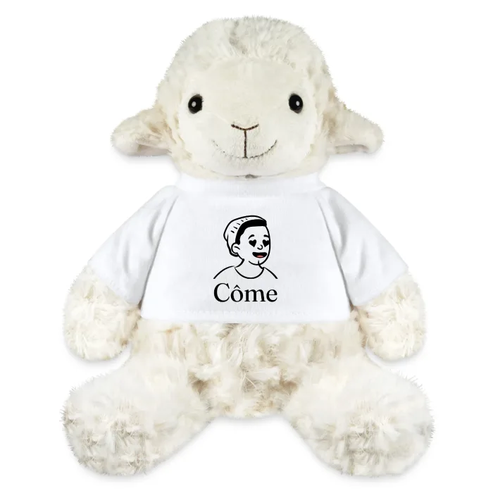 Peluche mouton personnalisée au prénom Côme