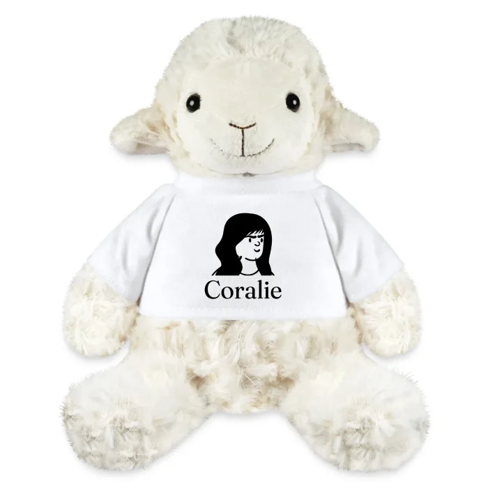 Peluche mouton personnalisée au prénom Coralie