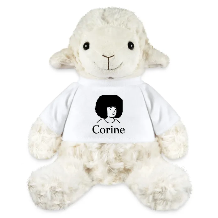 Peluche mouton personnalisée au prénom Corine
