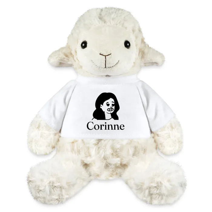 Peluche mouton personnalisée au prénom Corinne