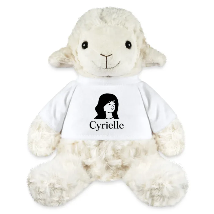 Peluche mouton personnalisée au prénom Cyrielle