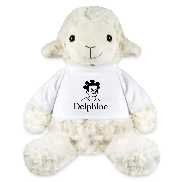Peluche mouton personnalisée au prénom Delphine