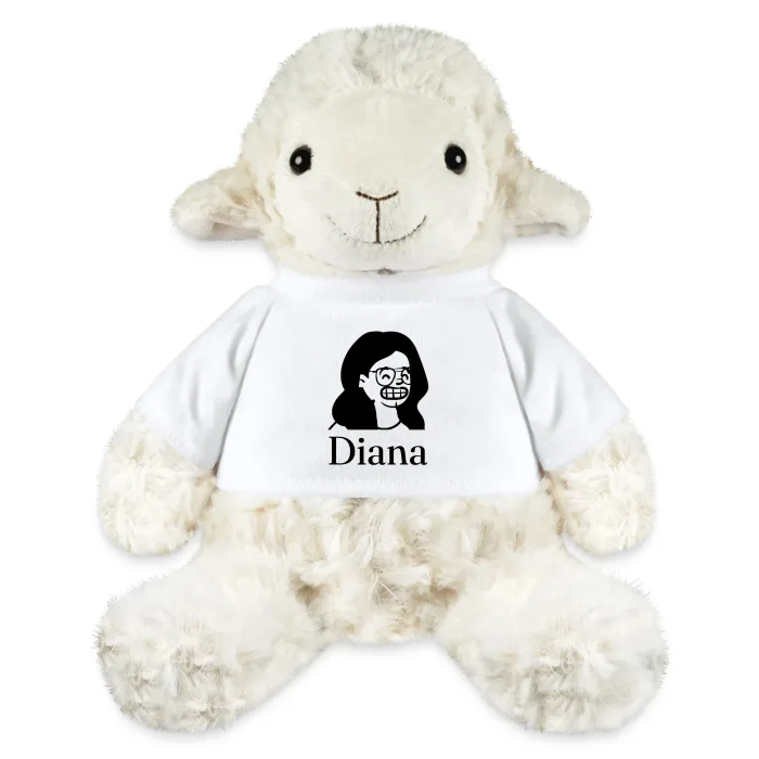 Peluche mouton personnalisée au prénom Diana