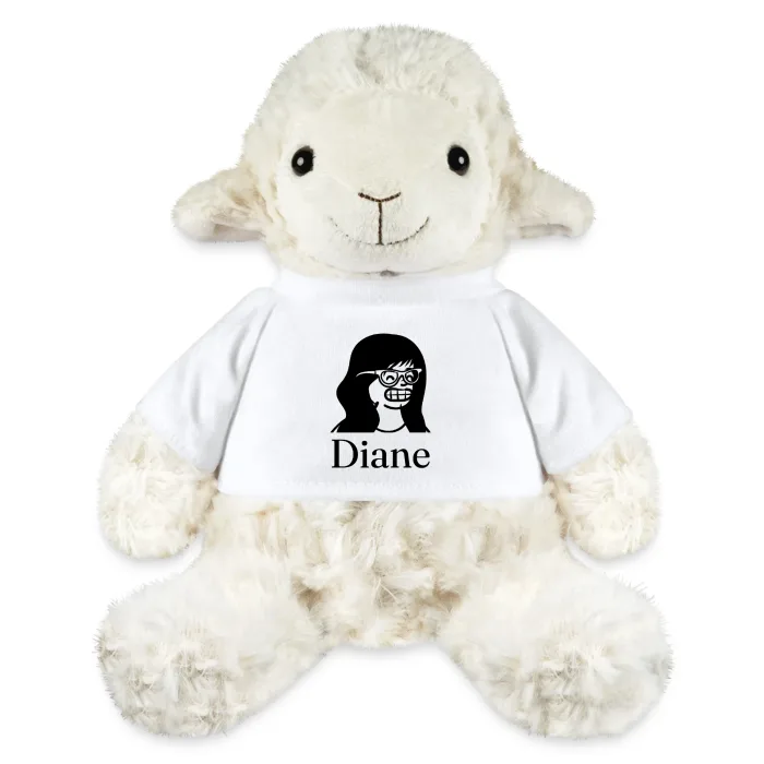 Peluche mouton personnalisée au prénom Diane