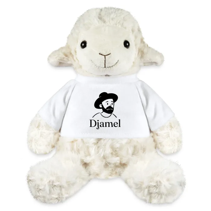 Peluche mouton personnalisée au prénom Djamel