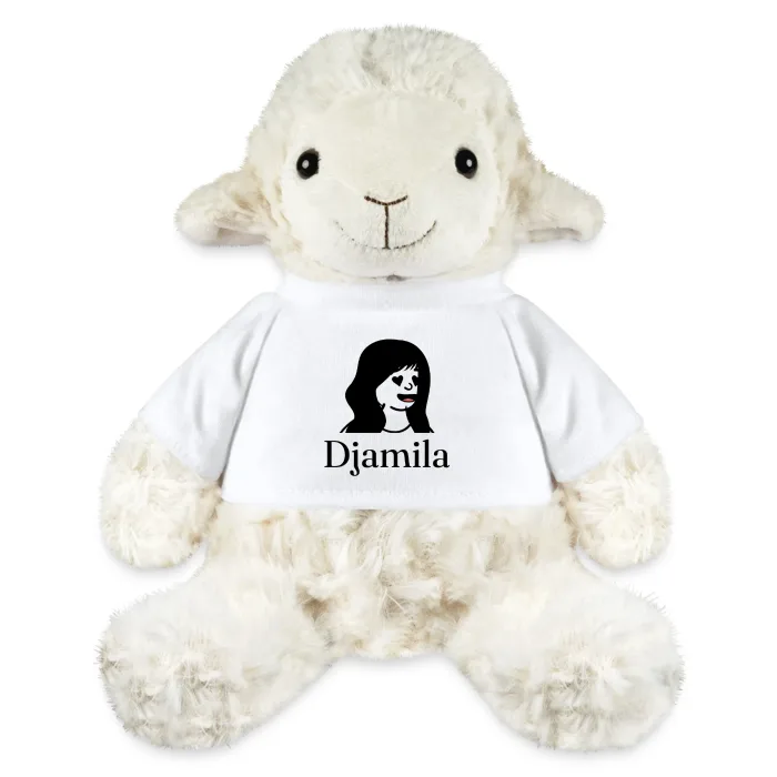 Peluche mouton personnalisée au prénom Djamila