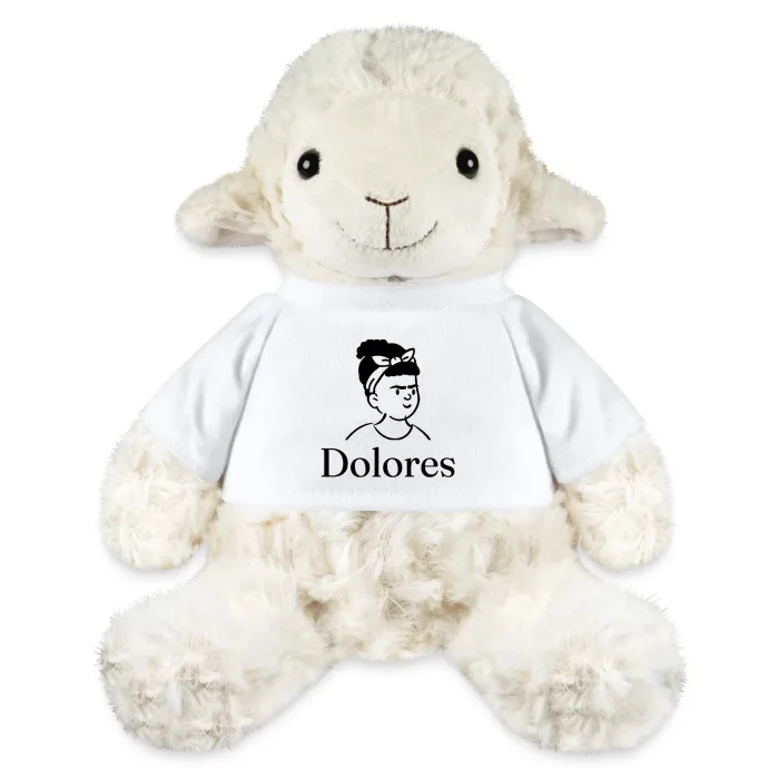 Peluche mouton personnalisée au prénom Dolores